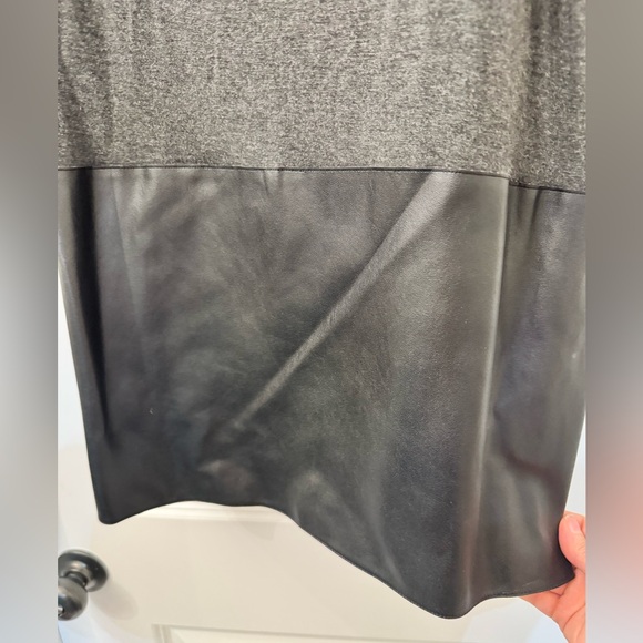 Faux Leather Cutout Sleeve Dress from Saks - Picture 3 of 5